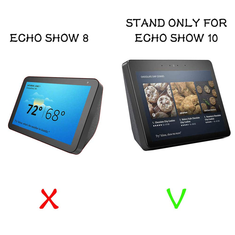  [AUSTRALIA] - Swivel Stand for Echo Show 2nd Adjustable Aluminum Stand Make for Amazon Echo Show Horizontal 360 Rotation Longitudinal Angle Change Camera (Only fit Echo Show 2nd Generation) Black ES207-01