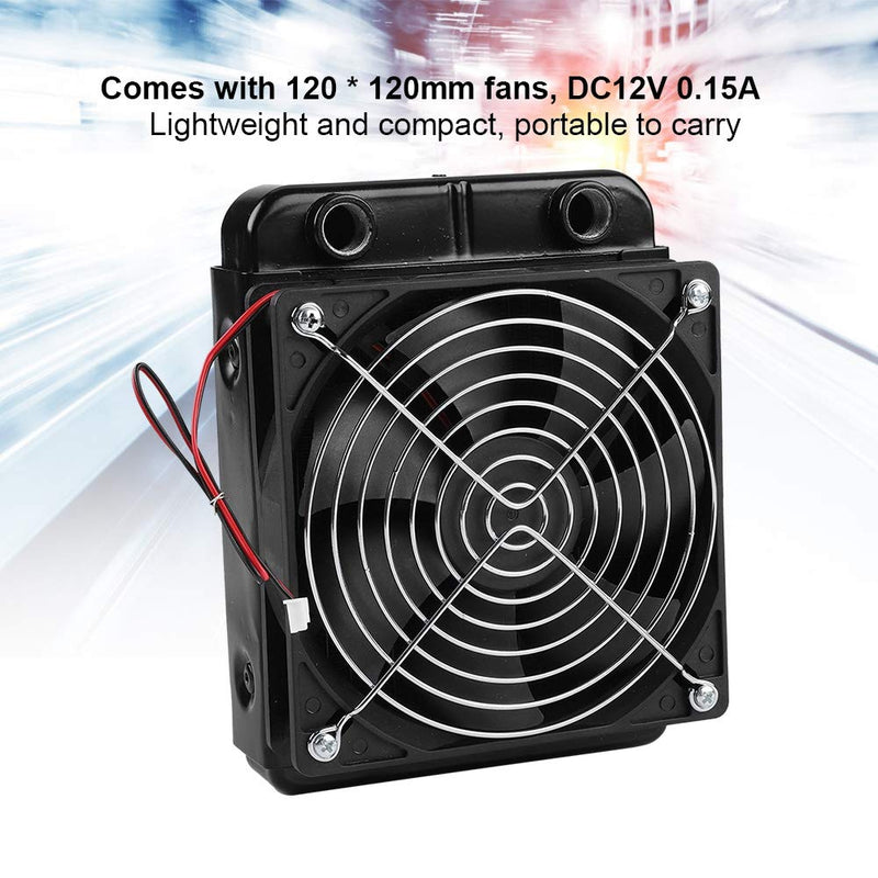  [AUSTRALIA] - CPU Radiator Fan , DC12V CPU Water Cooling Radiator G1 ,4 Thread Heat Row Radiator with Fan 18 Tubes 120 ,360mm Radiator CPU Liquid Cooler for Computer CPU Water Cooled 120mm