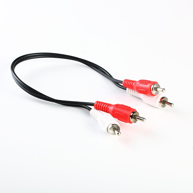 MAS 1FT RCA Audio Cable 2 RCA Male to 2 RCA Male M/M Stereo Audio Patch Cord Cable - LeoForward Australia