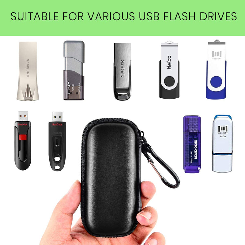 Flash Drives Case Compatible with SanDisk丨Samsung丨PNY USB Drive, Memory Stick Thumb Drive Data Storage Bag, 16/32/ 128GB USB 2.0 3.0 3.1 Electronic Accessories Organizer Holder - LeoForward Australia