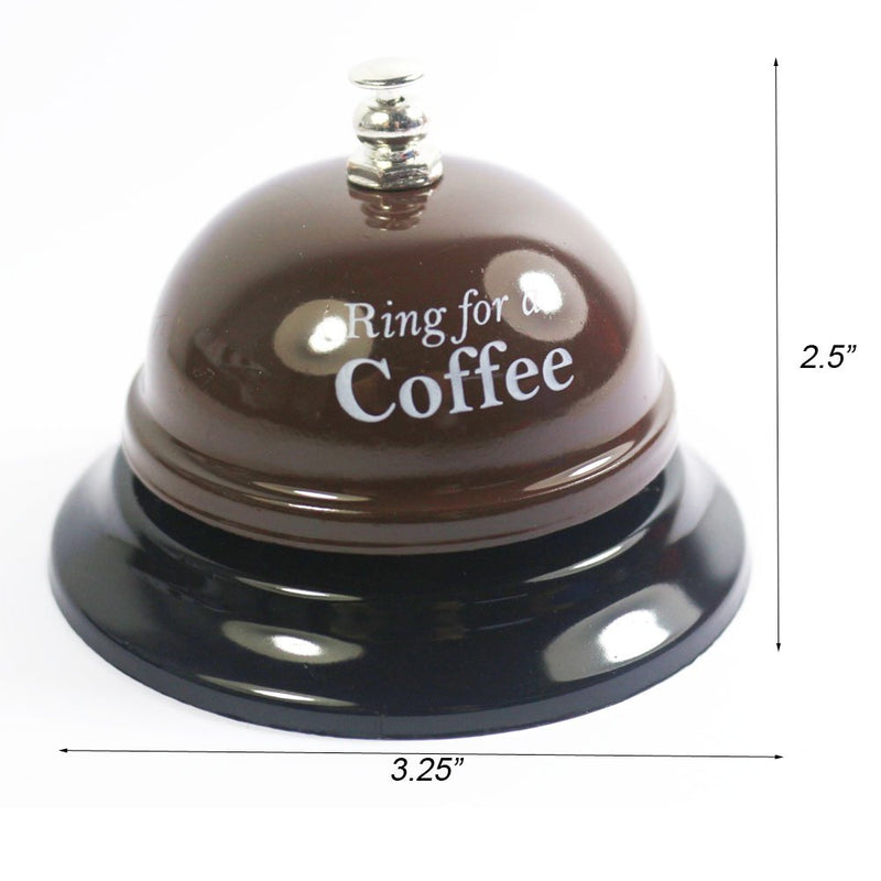 KiaoTime Desk Kitchen Bar Counter Top Service Call Bell Ring for a Coffee Desk Top Bell Ring for Service Call Bell Stage Hens Party Wedding Accessory (Ring for a Coffee) - LeoForward Australia