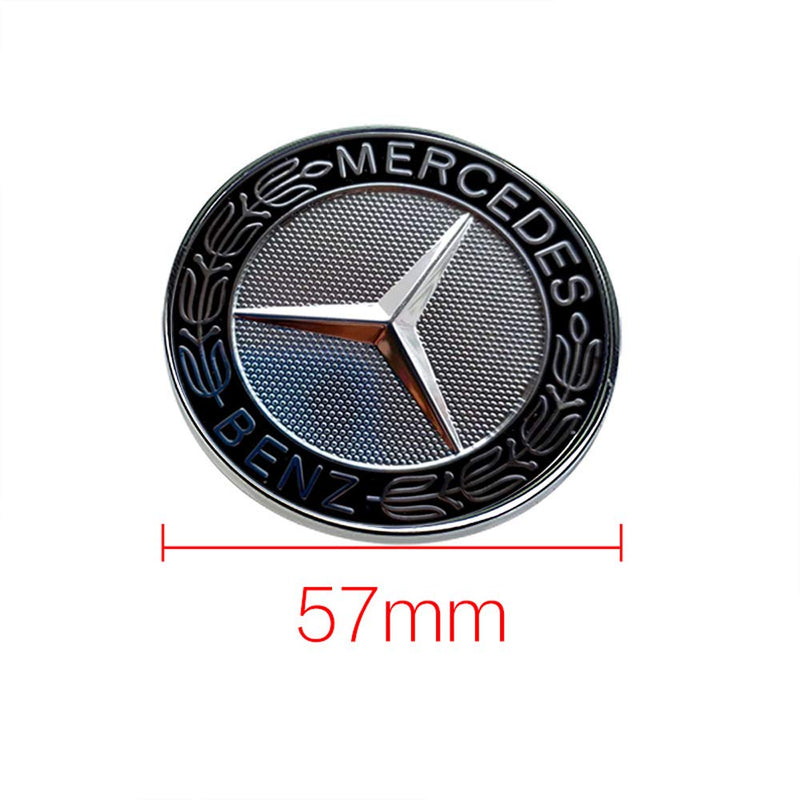 57MM Chrome Apple Tree Logo Flat Hood Star Emblem Badge for Mercedes Benz C E SL Class Decoration.(Apple Tree) - LeoForward Australia