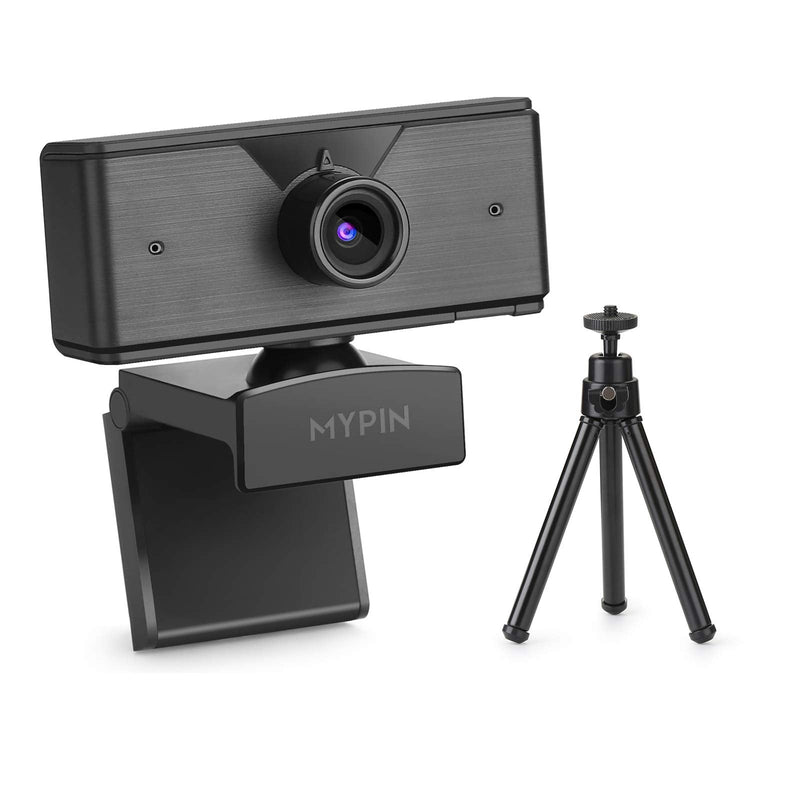  [AUSTRALIA] - 1080P Web Camera with Microphone & Tripod for Computer PC Laptop Desktop, USB Webcam for Streaming/Video Calling/Recording/Conferencing-Compatible with Windows/Mac OS