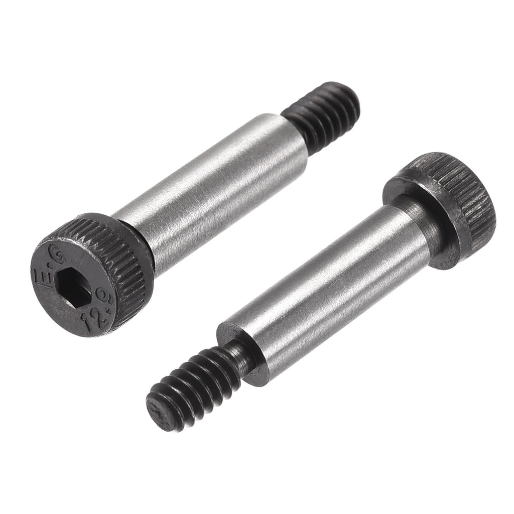  [AUSTRALIA] - uxcell Alloy Steel Hexagon Socket Head Shoulder Screws Bolts, 3/4" Shoulder Length, 1/4" Shoulder Dia, 10-24 Thread, 6pcs 3/4" x 1/4"