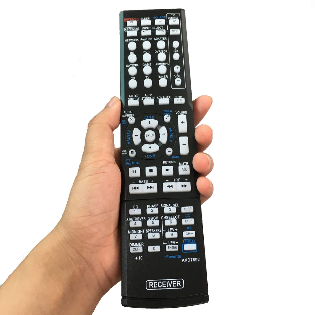  [AUSTRALIA] - AXD7692 Replacement Remote Control fit for Pioneer AV Receiver VSX-43 VSX-823 VSX-528 VSX-828 VSX-1023 VSX-528-K VSX-528-S VSX-828-K VSX-828-S