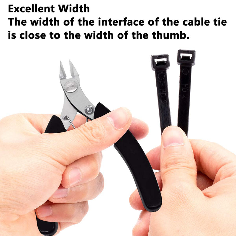  [AUSTRALIA] - Honyear 24 Inch Cable Zip Ties Heavy Duty (with Wire Cable Cutters), Strong Large Black Zip Ties with 175 Pounds Tensile Strength, 50 Pack, Long Durable Nylon Black tie Wraps, Outdoor UV Resistant 24 inch 50pack