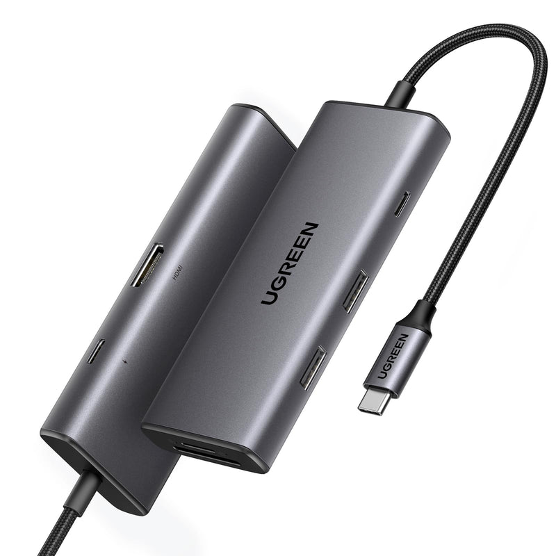  [AUSTRALIA] - UGREEN Revodok Pro 7 in 1 USB-C Hub with 10Gbps USB-C & 2 USB-A Data Ports 4K HDMI, 100W Power Delivery, SD/TF Card Reader for MacBook Pro/Air, iPad Pro, Surface, XPS, Thinkpad and More.