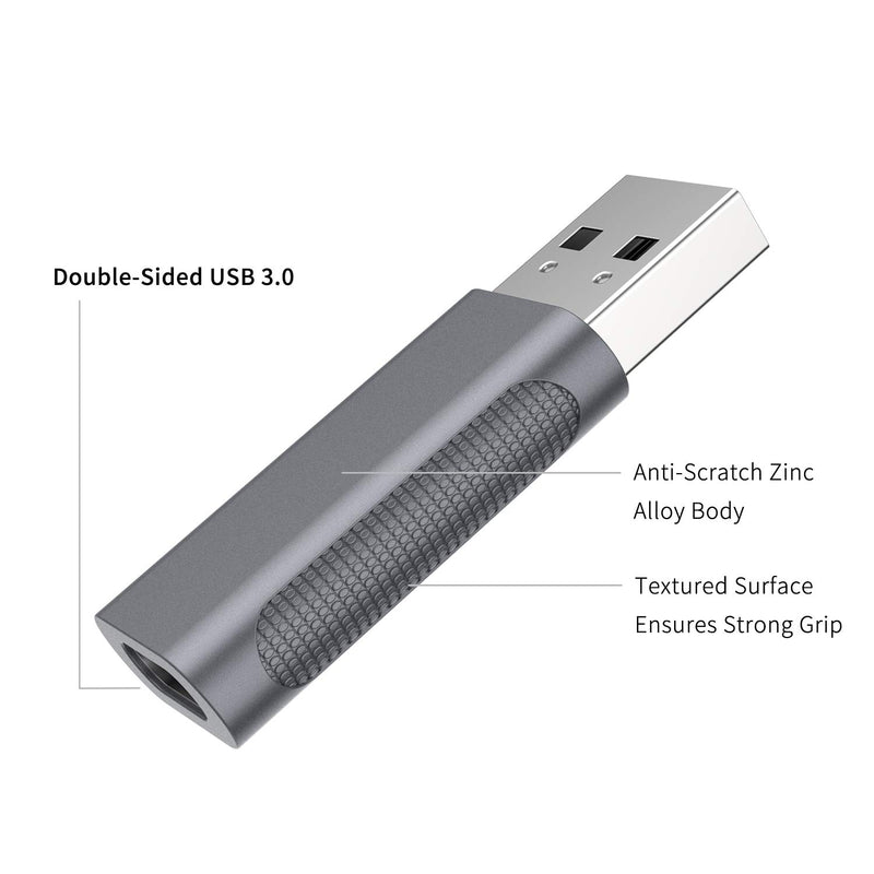 nonda USB C Female to USB 3.0 Adapter, Double-Sided USB 3.0 Male to USB-C Female OTG Adapter, Compatible with iPhone 12 Pro/12 Pro Max, 11 Pro/11 Pro Max, Samsung Galaxy S20/S20+/20+Ultra - LeoForward Australia