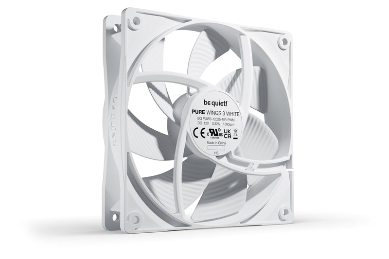  [AUSTRALIA] - be quiet! Pure Wings 3 120mm PWM White fan, high speed, low minimum speed, optimized fan frame, exceptional air pressure, BL110 ‎120mm PWM White