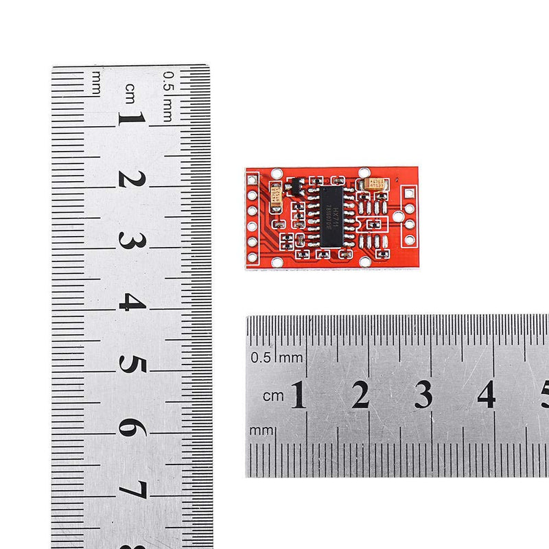  [AUSTRALIA] - DollaTek 5Pcs HX711 Dual Channel 24-Bit A/D Converter Pressure Weighing Sensor Module with Metal Case