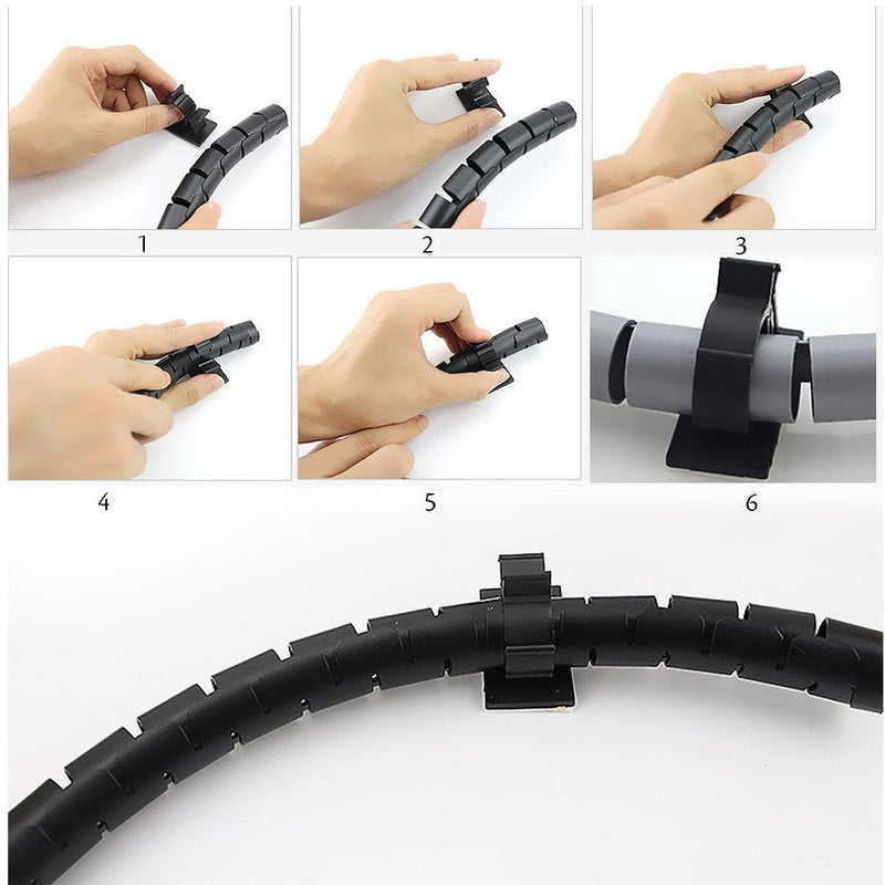  [AUSTRALIA] - Viaky 30 Pcs Black Clips Self Adhesive Backed Nylon Wire Adjustable Cable Clips Adhesive Cable Management Drop Wire Holder 30black