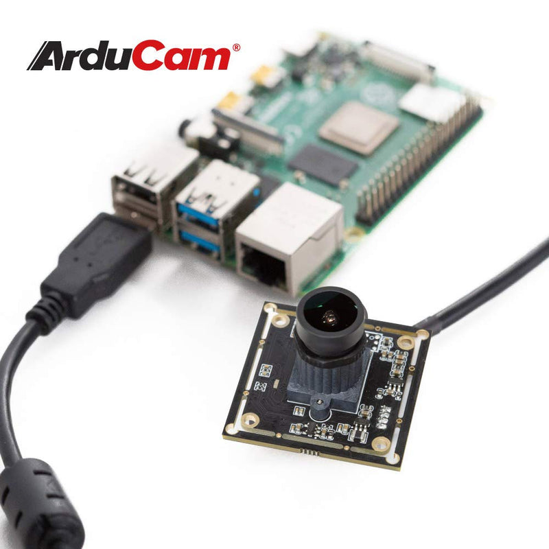  [AUSTRALIA] - Arducam 1080P Low Light WDR USB Camera Module for Computer, 2MP 1/2.8” CMOS IMX291 100 Degree Wide Angle Mini UVC Webcam Board with Microphone, 3.3ft/1m Cable for Windows Linux Mac OS