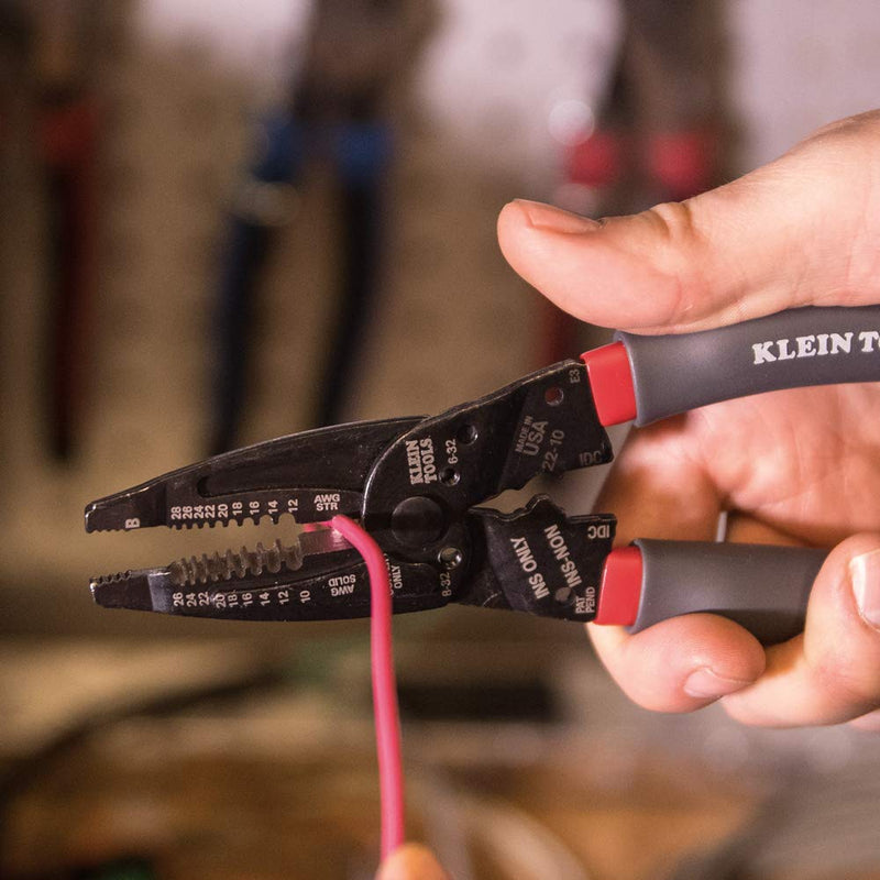  [AUSTRALIA] - Klein Tools 1019 Klein Kurve Wire Stripper / Crimper / Cutter for B and IDC Connectors, Terminals, More