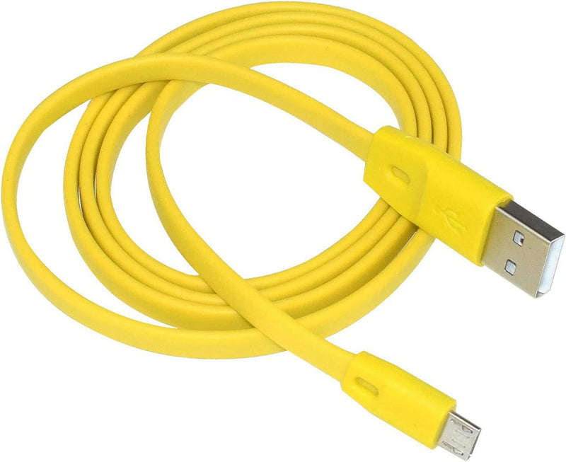  [AUSTRALIA] - Replacement Charging Charge Cable Power Cord Line Compatible with Logitech UE Boom, Boom2, Megaboom, Miniboom, Roll Wireless Speaker (Yellow) 1m UE-B