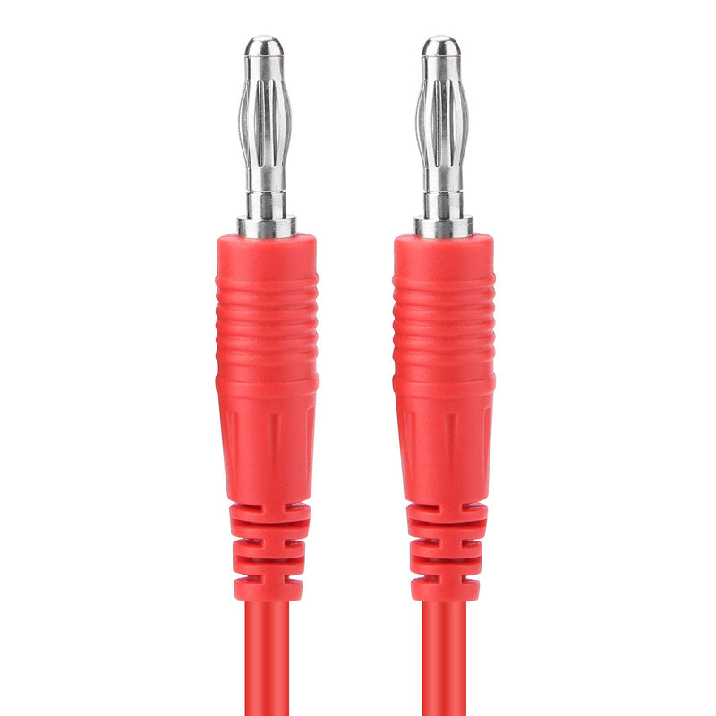  [AUSTRALIA] - Zetiling Banana Plug Cable Test Leads, 2pcs 4mm Banana Plug to Banana Plug Test Cable for Multimeter for Electrical or Laboratory Electrical Testing Work