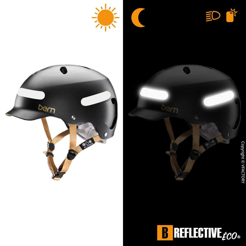  [AUSTRALIA] - B REFLECTIVE. (6 Pack) 4 retro reflective stickers kit. Night high visibility safety. Adhesive for motorcycle Helmet/Scooter/Bike/Stroller/Buggy/Toys. 8.50 x 2.30 cm. white 6