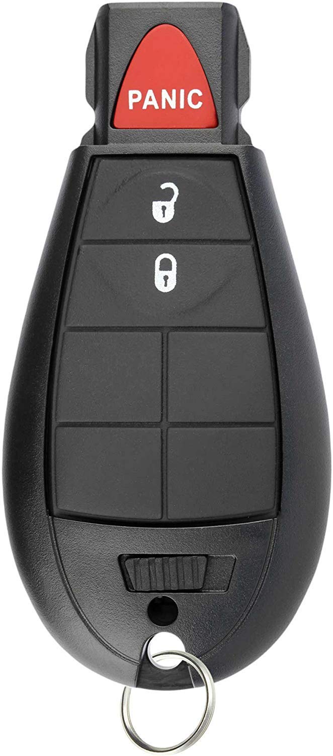  [AUSTRALIA] - KeylessOption Keyless Entry Remote Car Key Fob Alarm for Dodge Ram, Jeep Cherokee GQ4-53T