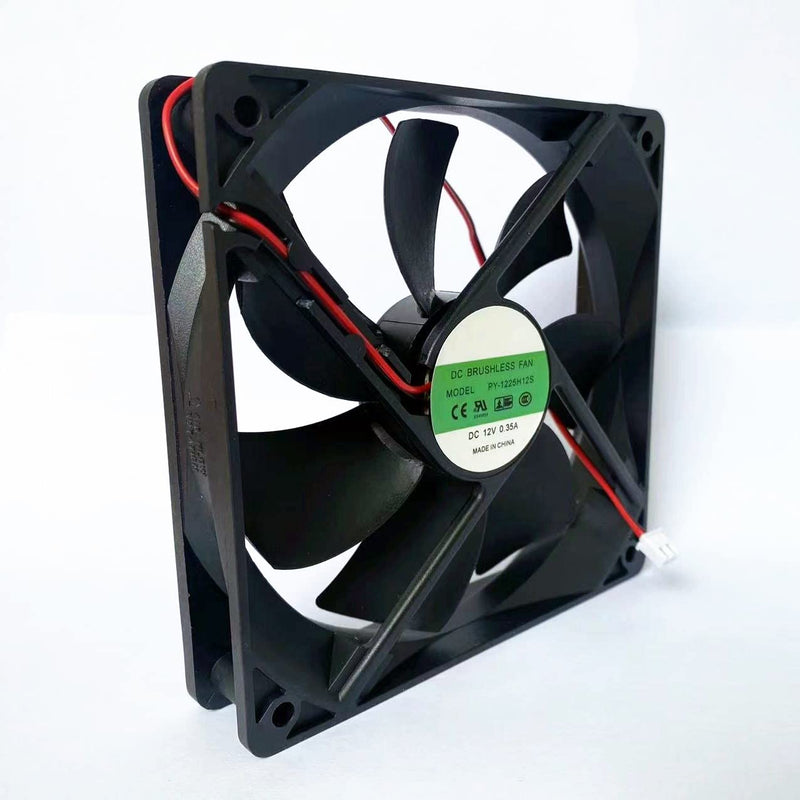  [AUSTRALIA] - for PY-1225H12S DC BRUSHLESS Fan DC12V 0.35A 12CM 2-wire/2-pin