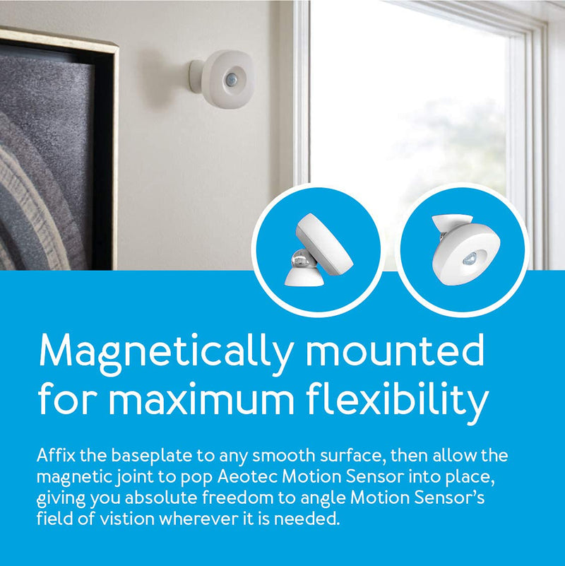  [AUSTRALIA] - Aeotec SmartThings Motion Sensor, Zigbee, Magnetic mounting, Works with Smart Home Hub