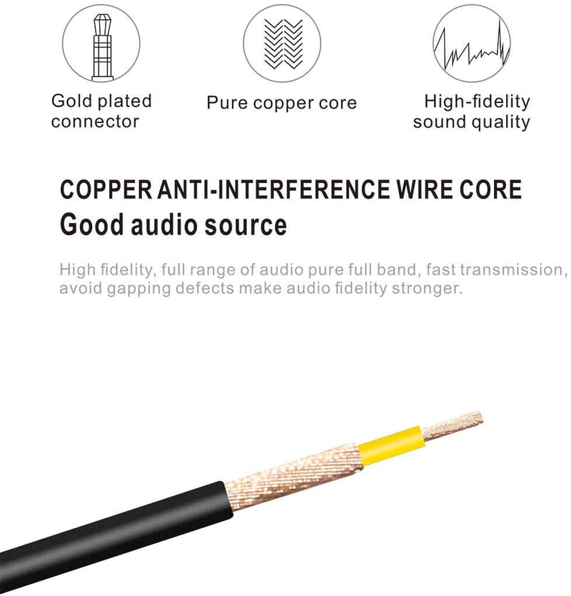 3.5 mm to RCA AV Camcorder Video Cable,3.5mm Male to 3RCA Male Plug Stereo Audio Video AUX Cable for Smartphones,MP3, Tablets,Speakers,Home Theater (3.5mm Straight 3m) 3.5mm Straight 3m - LeoForward Australia
