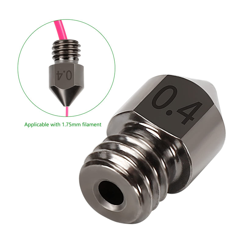  [AUSTRALIA] - 25PCS 3D Printer Extruder Nozzles Hardened Steel, Stainless Steel, Brass High Temperature Pointed Wear Resistant Nozzle 0.2 0.3 0.4 0.5 0.6 0.8 1.0 mm