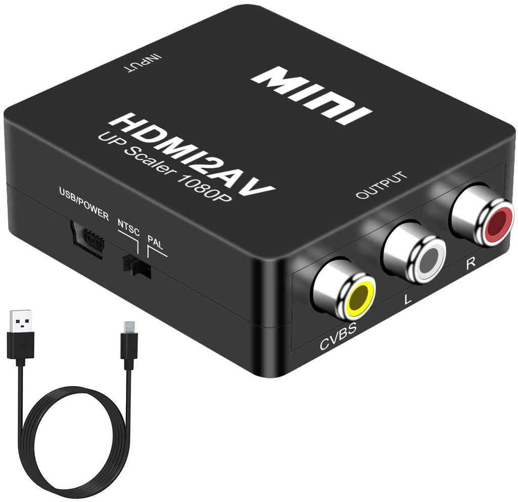 [AUSTRALIA] - DIGITNOW HDMI to RCA, DIGITNOW 1080P Mini HDMI to Analogue AV 3RCA CVBS Composite HD Video Audio Converter Adpter Supports PAL/NTSC for PC Laptop PS4 PS3 Xbox Blue-Ray HDTV Camera DVD HDMI to AV