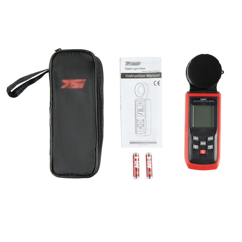  [AUSTRALIA] - Beslands Digital Luxmeter Light Meter, Illuminance 0-200,000 Lux, Automatic Date Recording, Big LCD Dispaly with Batteries(Units: Lux & Fc)