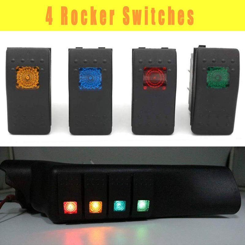 Switch for Jeep Wrangler A-Pillar/Rocker switches ABS Plastic Panel Kit Rocker switches for Jeep Wrangler JK - LeoForward Australia