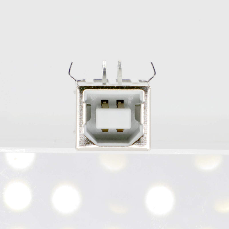  [AUSTRALIA] - USB Female Type-B Port 4-Pin Right Angle PCB DIP Jack Socket-White 10 Pack by MUZHI