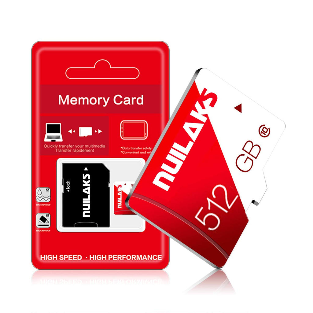  [AUSTRALIA] - 512GB Micro SD Card with Adapter High Speed TF Card Class 10 Memory Card for Smartphone,Camera,Surveillance,Dash Cam and Drone(512GB)
