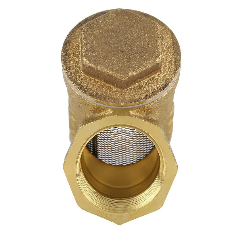  [AUSTRALIA] - Filter Valve Connector, 1/2" BSPP Female Thread Y Shaped Brass Strainer Filter Valve Connector Forged Brass Y-Strainer for Water Oil Separation