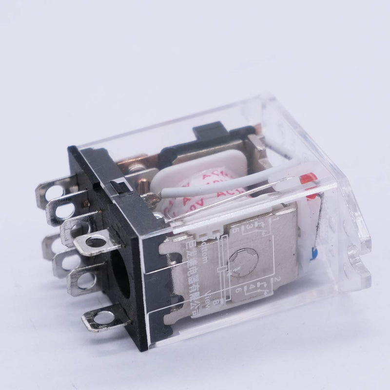  [AUSTRALIA] - mxuteuk 2pcs AC 110V/120V Coil 8 Pin 10A DPDT LED Indicator Electromagnetic Power Relay General Purpose JQX-13F-DZ-AC110V
