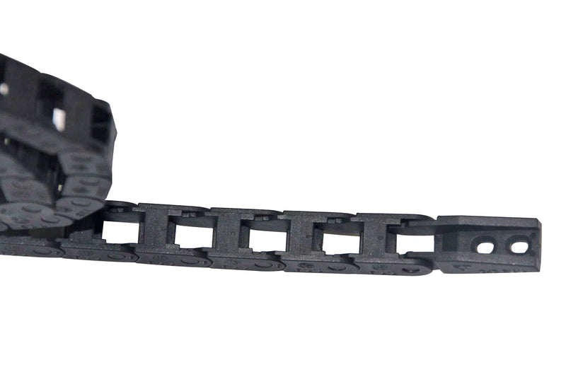 1m Black Plastic Drag Chain Cable Carrier for CNC Router Mill (7mm x 7mm) 7mm x 7mm - LeoForward Australia