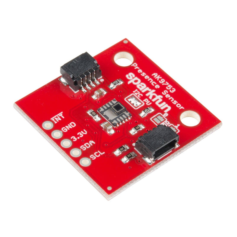  [AUSTRALIA] - SparkFun Human Presence Sensor Breakout - AK9753 (Qwiic) - 4-Channel Nondispersive Infrared Detector Tell which Direction a Person is Moving 16-bit Digital Value Four sensors Voltage 1.7V to 3.3V PIR