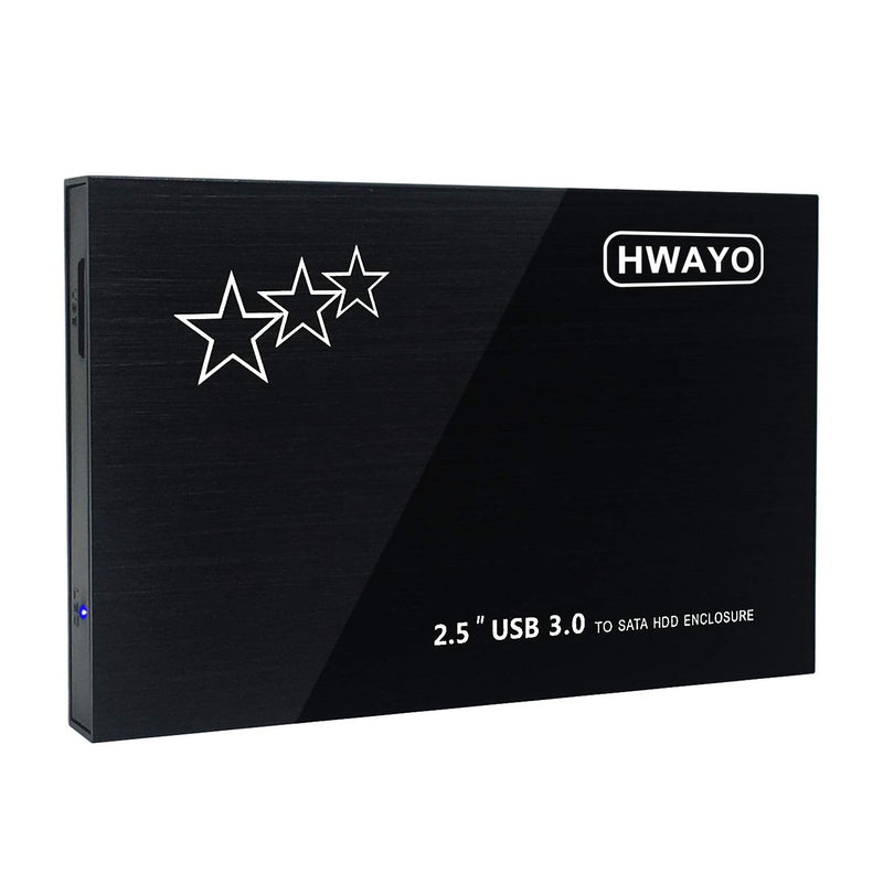  [AUSTRALIA] - 160GB External Hard Drive Portable - HWAYO 2.5'' Ultra Slim HDD Storage USB 3.0 for PC, Laptop, Mac, Chromebook (Black) 160GB Black