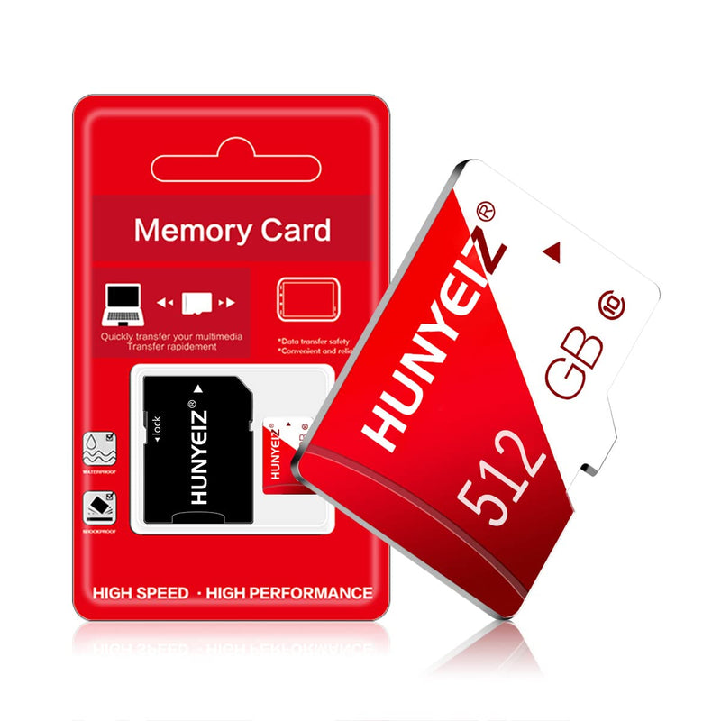  [AUSTRALIA] - 512GB Micro SD Card with Adapter Class 10 High Speed Memory Card for Camera,Smartphone,Computer,Dash Came,Tablet,Drone(512GB)