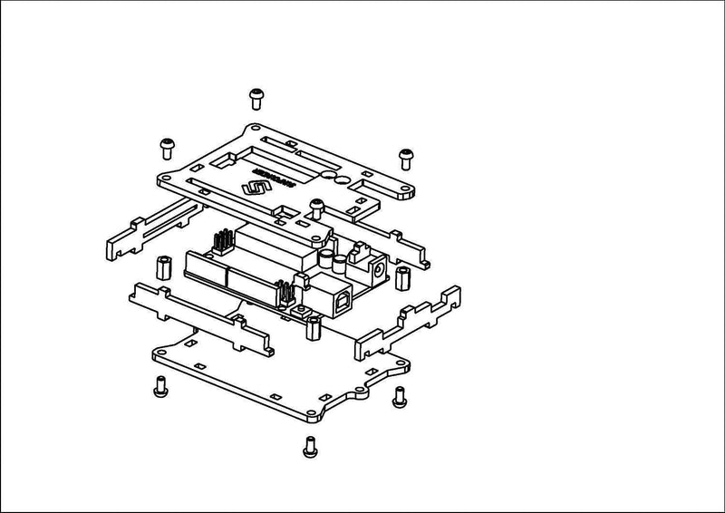  [AUSTRALIA] - SunFounder Case Enclosure New Transparent Gloss Acrylic Computer Box Compatible with Arduino Uno R3 Compatible with UNO R3 Case