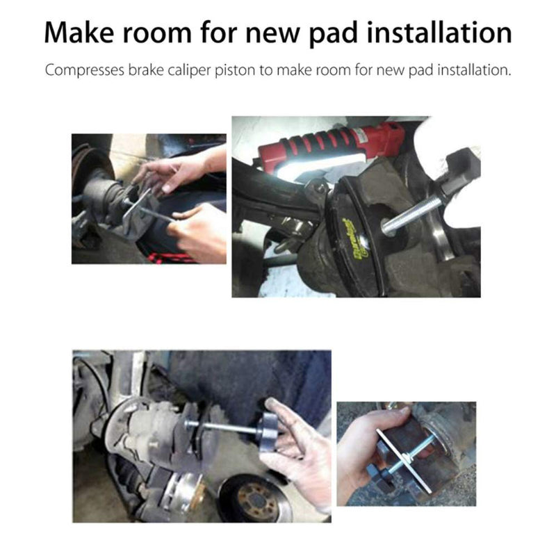  [AUSTRALIA] - HARDK Disc Brake Pad Spreader Tool - Replace & Install Brake Pads - Tool Compresses Inner Brake Pads and Resets Caliper Pistons - Good for Cars and Light Trucks - Rust Resistant - Easy Use