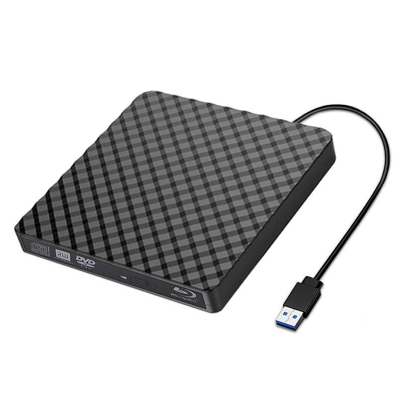  [AUSTRALIA] - External Blu ray Drive DVD/BD Player Read/Write Portable Blu-ray Drive USB 3.0 and Type-C DVD Burner 3D Blu RAL DriveCompatible with/Win7/Win8/Win10/ Mac OS Blu ray Burner (High SpeedSilent) Medium