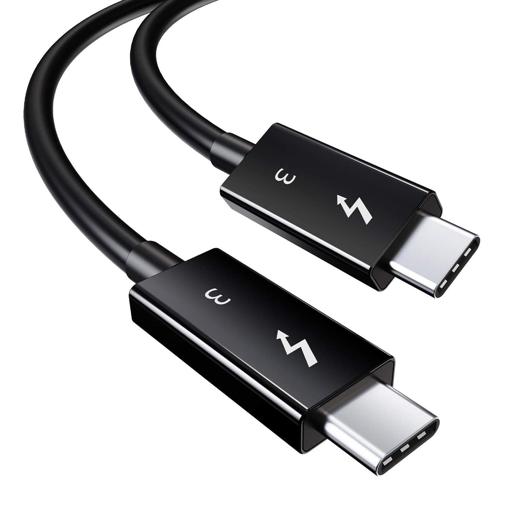  [AUSTRALIA] - CABLETIME Thunderbolt 3 Cable 40Gpbs/100W/5A, USB C Cable Compatible with New MacBook Pro, ThinkPad Yoga, Alienware 17 and More (1.6FT/0.5M) 1.6FT/0.5M