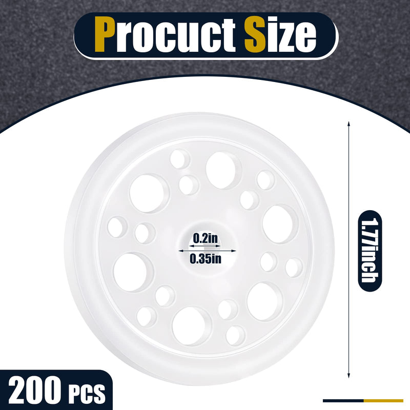  [AUSTRALIA] - 45 mm Plastic Washers Load Spreading Polypropylene Washers for Fixing and Supporting Rigid Foam Insulation Foam Board Load Spreading for Screws Nail(200 Pcs) 200