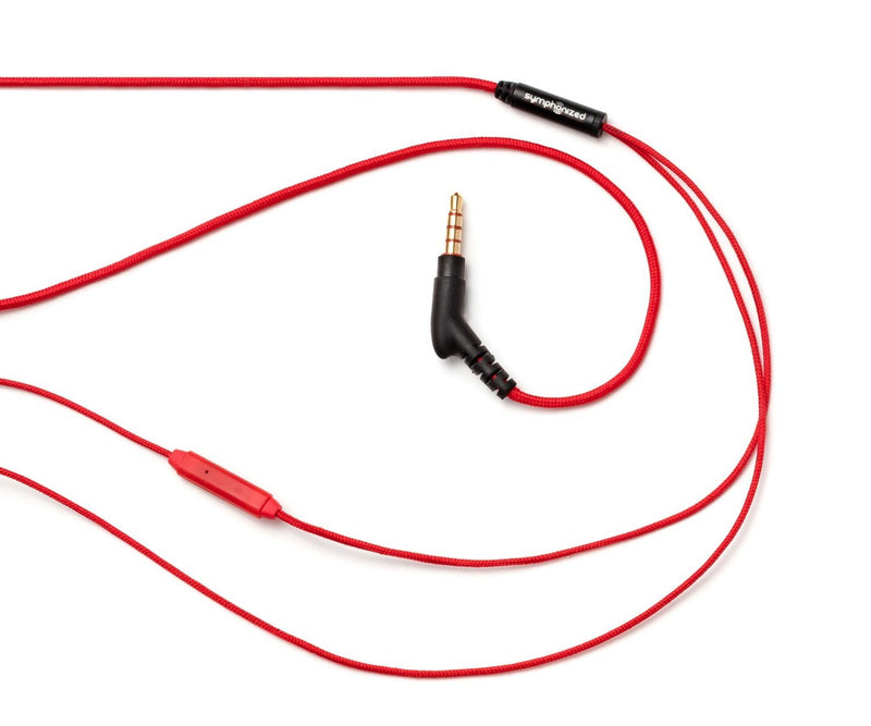 Symphonized XTC Premium Genuine Wood in-Ear Noise-isolating Headphones with Microphone (Red) Red - LeoForward Australia