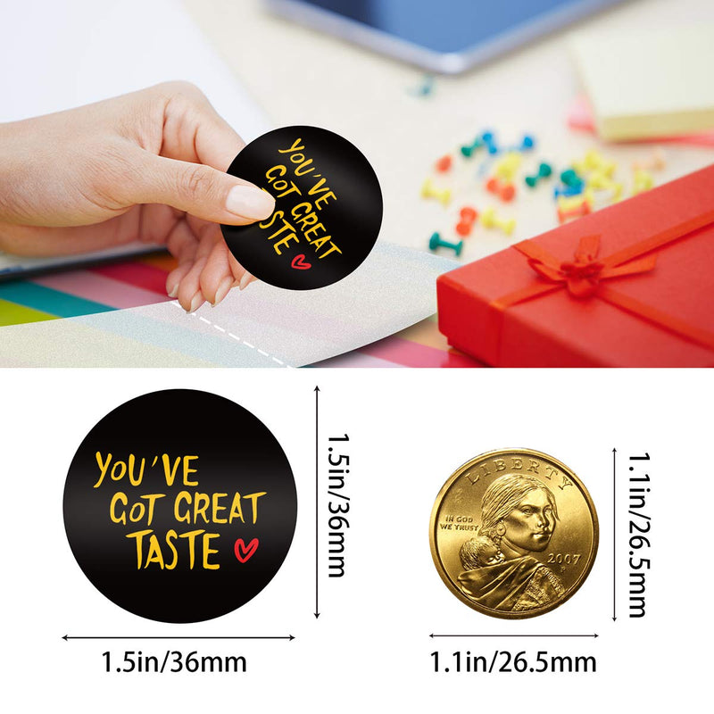 Thank You Stickers Roll 1.5 Inch Round Business Stickers 500 Adhesive Thank You Labels for Small Business Gifts Envelopes Packaging Seal D - LeoForward Australia
