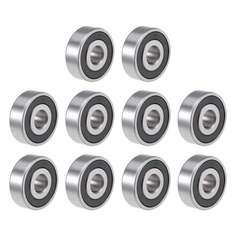  [AUSTRALIA] - uxcell 1614-2RS Deep Groove Ball Bearing 3/8-inchx1-1/8-inchx3/8-inch Sealed Z2 Lever Bearings 10pcs