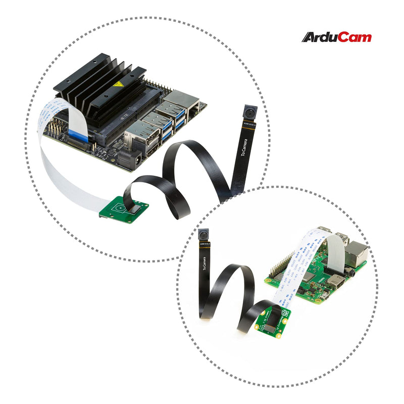  [AUSTRALIA] - Arducam Sensor Extension Cable for Raspberry Pi Camera Module V2, 300MM/1FT Cable to Extend IMX219 Sensor for Smaller Enclosure, Narrow Space Project, Work with V2 Camera on Jetson Nano