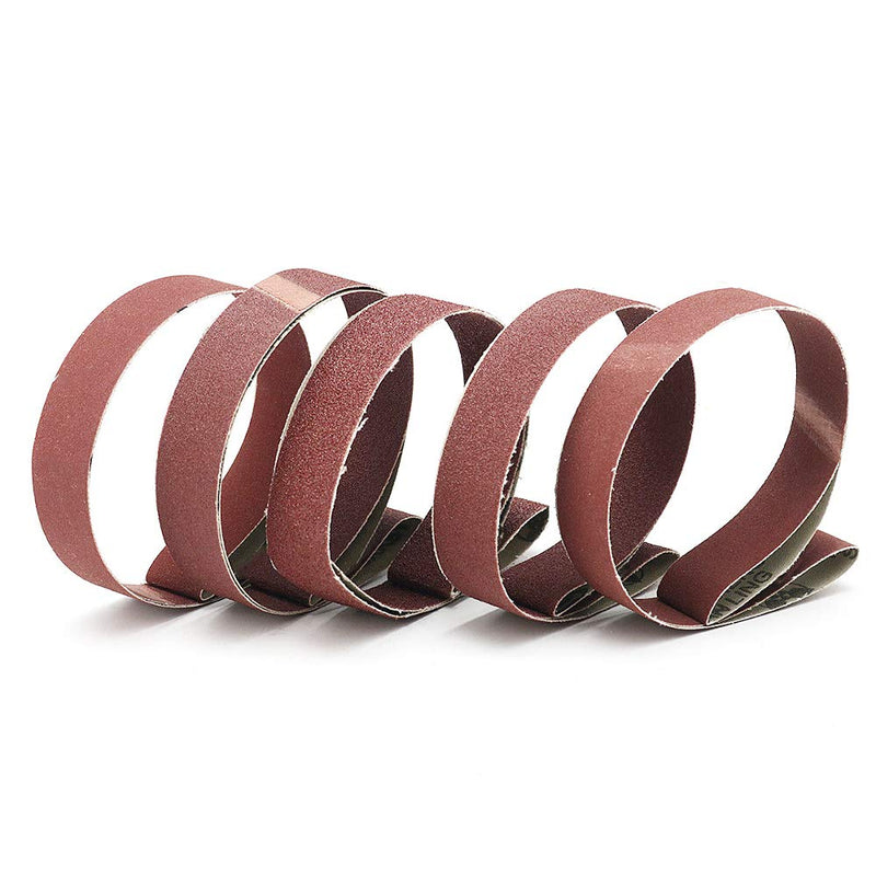  [AUSTRALIA] - 1 Inch x 30 Inch Sanding Belt, 320/400/600/800/1000 SuperFine Grits, 5 Pcs Aluminum Oxide Sanding Belts for Belt Sander 1"x30"