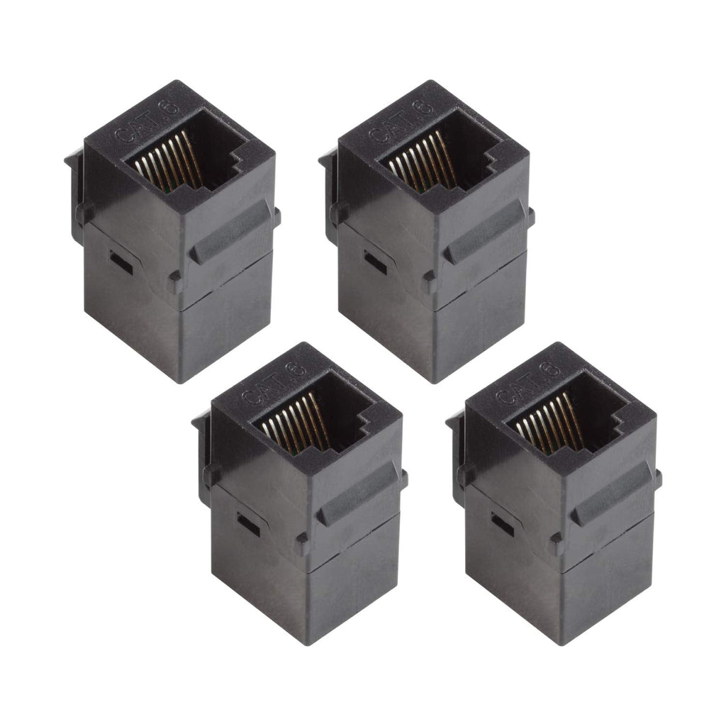  [AUSTRALIA] - UCTRONICS RJ45 Keystone Jack for 1U Rackmount, Cat6 Coupler Female to Female Adapter, 4 Pack