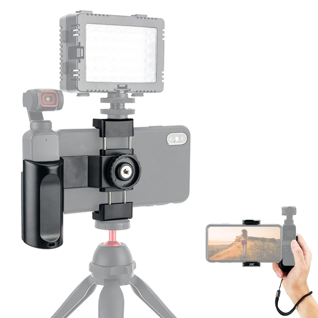  [AUSTRALIA] - Osmo Pocket 2 / Osmo Pocket Bracket,Osmo Pocket Phone Holder Clip with Cold Shoe Bubble Level and 1/4''-20 Female Threads, Handheld Phone Holder for DJI Osmo Pocket 2/1