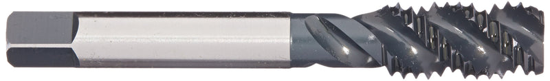 YG-1 - F4563 F4 Series Vanadium Alloy HSS Spiral Flute Tap, Steam Oxide, Round Shank with Square End, Bottoming Chamfer, 1/2"-13 Thread Size, H3 Tolerance 1/2 in - LeoForward Australia