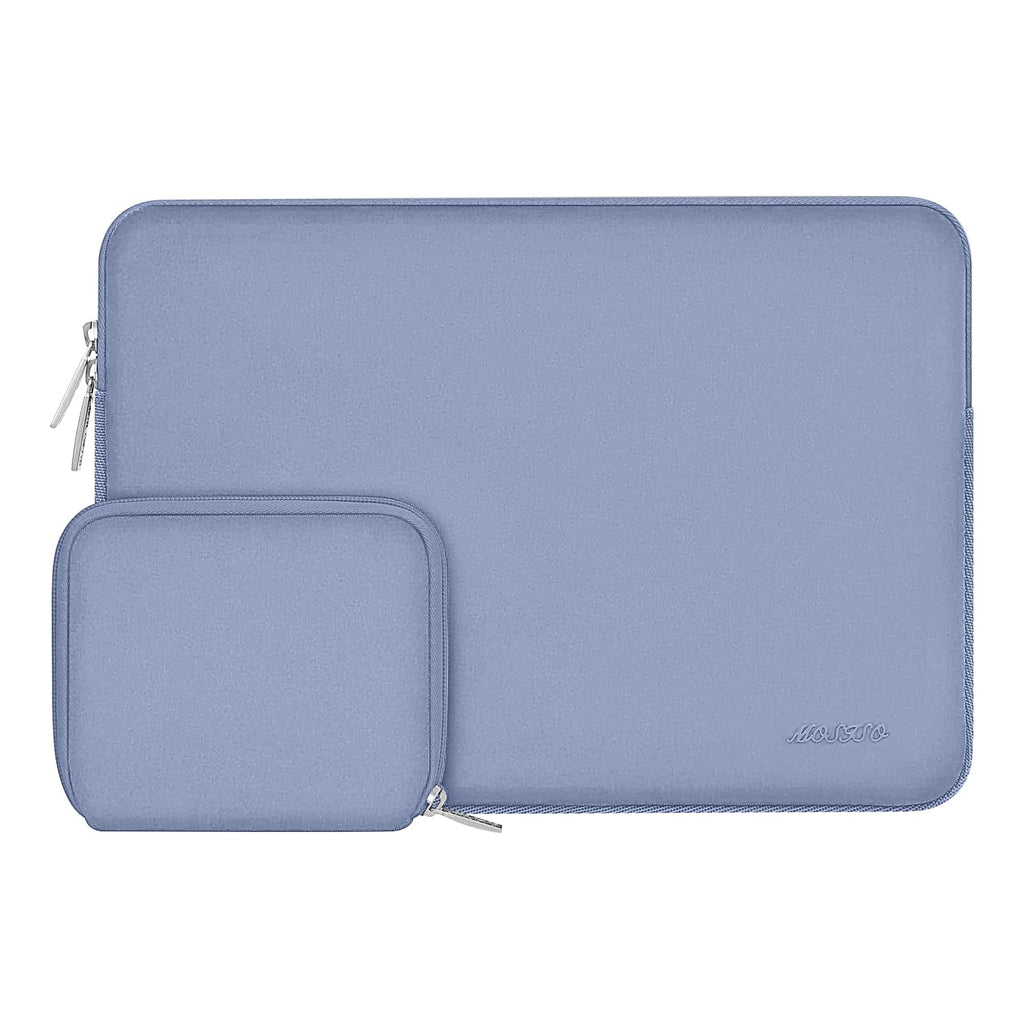  [AUSTRALIA] - MOSISO Laptop Sleeve Compatible with MacBook Air/Pro Retina, 13-13.3 inch Notebook, Compatible with MacBook Pro 14 inch 2021 2022 M1 Pro/M1 Max A2442, Neoprene Bag with Small Case, Cerulean Blue 13.3-inch